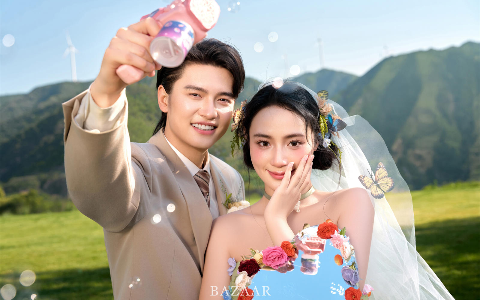 一整個美住小清新森系婚紗照真的太戳我了