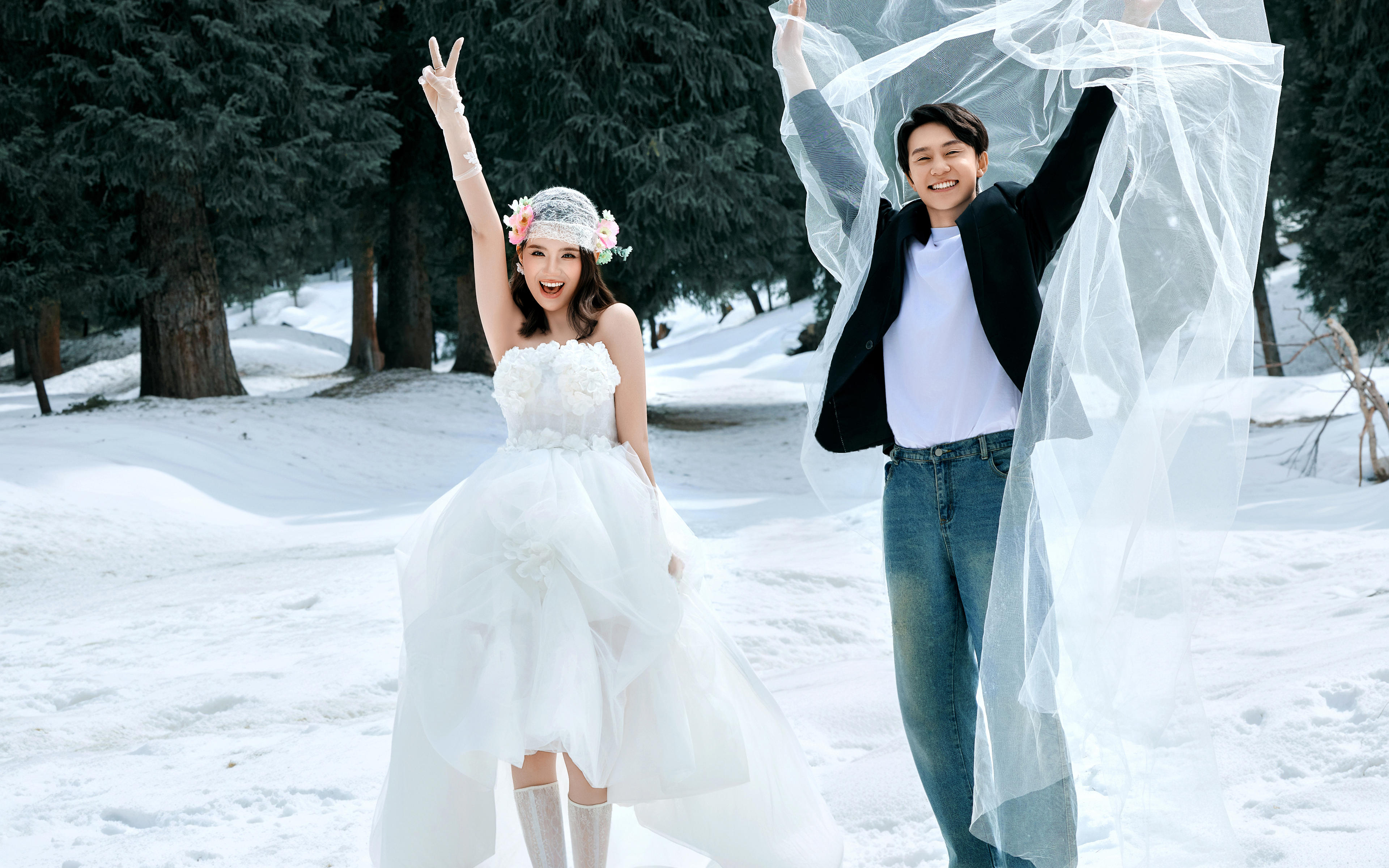 庫爾德寧 雪景婚紗照