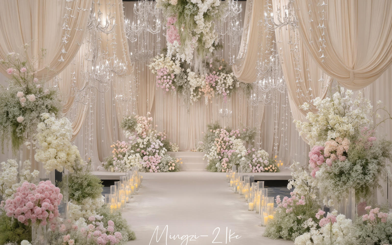 风拂纱幔/花漾时光/赴一场温柔