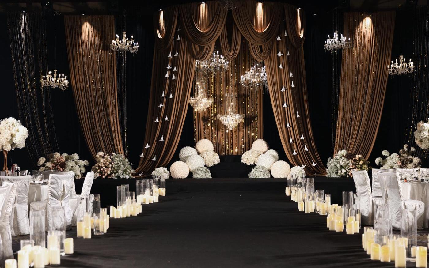 新款梦幻咖色秀场婚礼