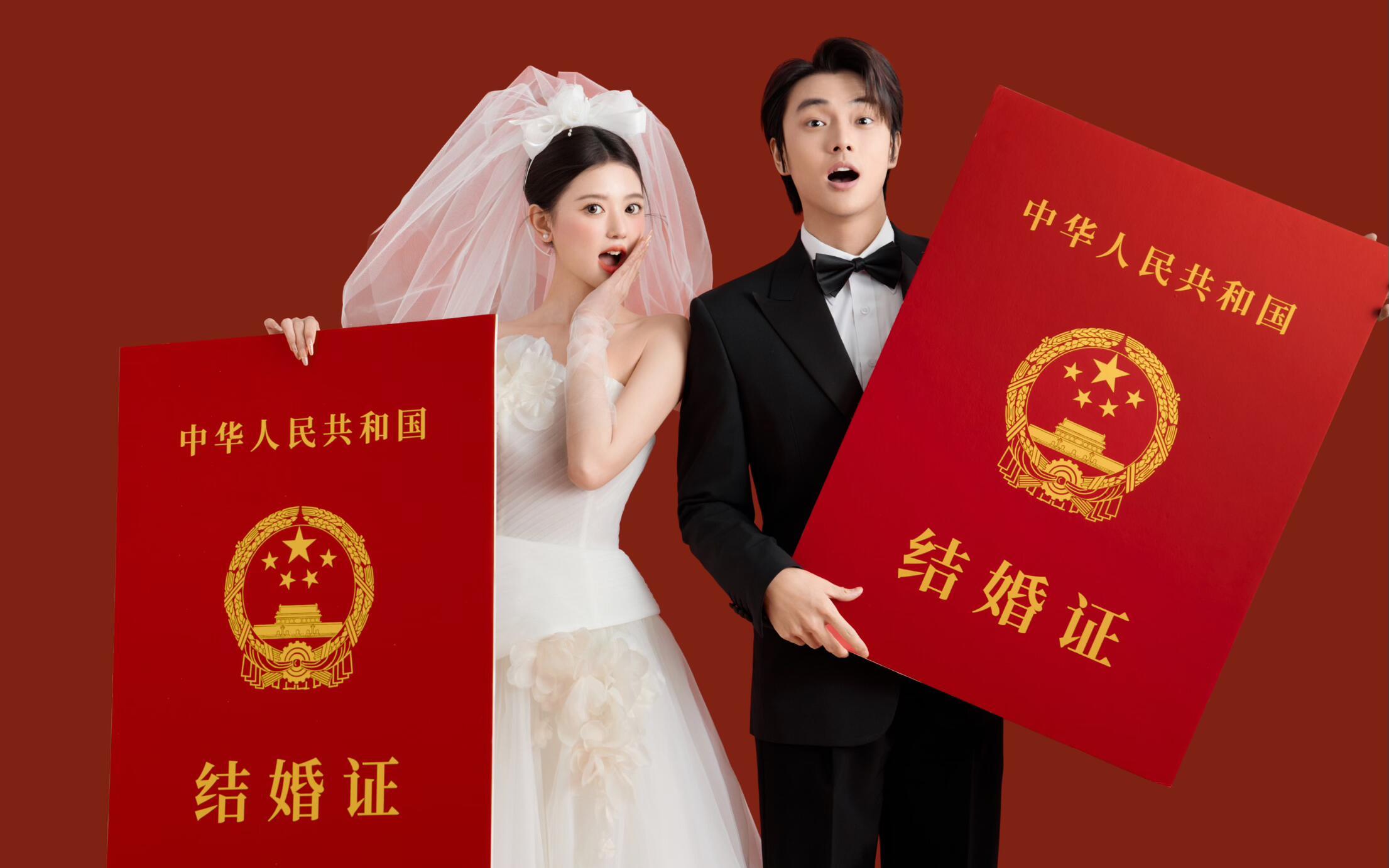 【喜嫁系列】甜度满分的红色喜嫁婚纱照 被夸爆啦‼