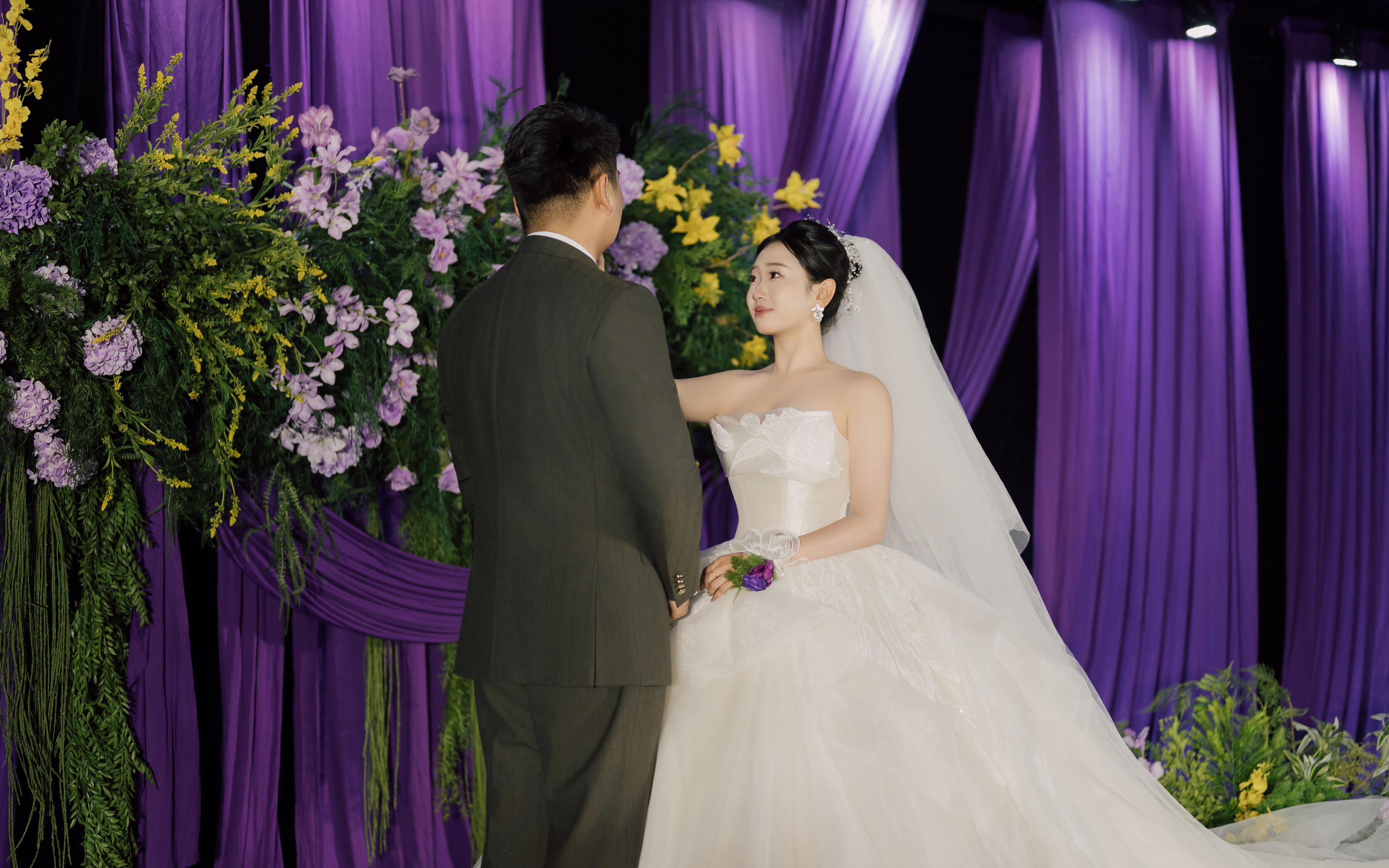 韓式紫色大廳婚禮