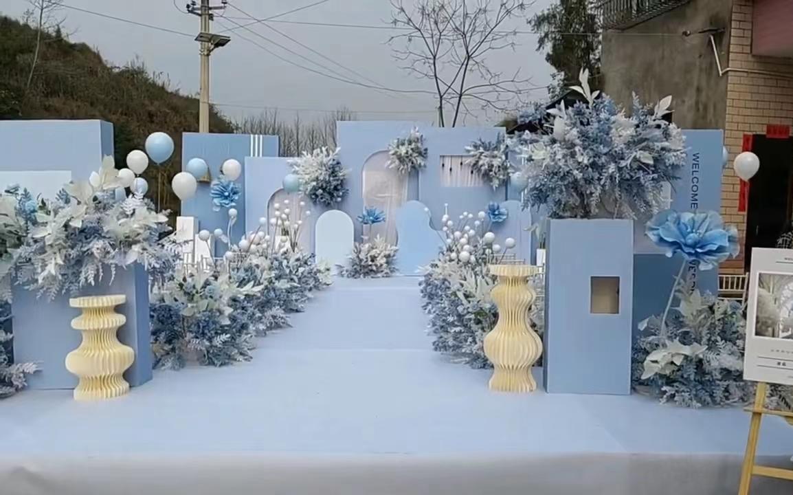 雾霾蓝蓝色婚礼  梦幻 朦胧