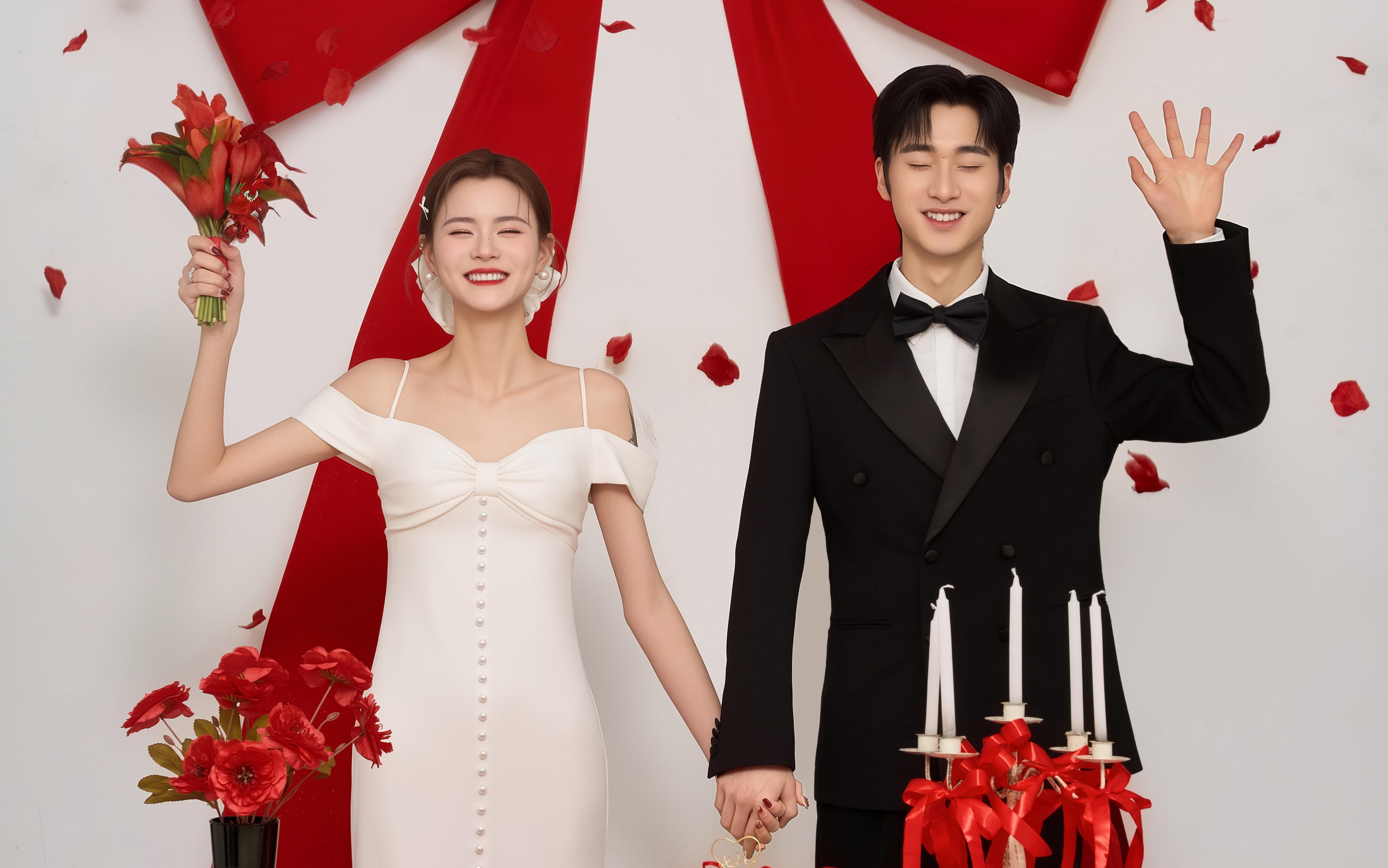 喜嫁风婚纱照又甜出新level🎀甜度爆表😭