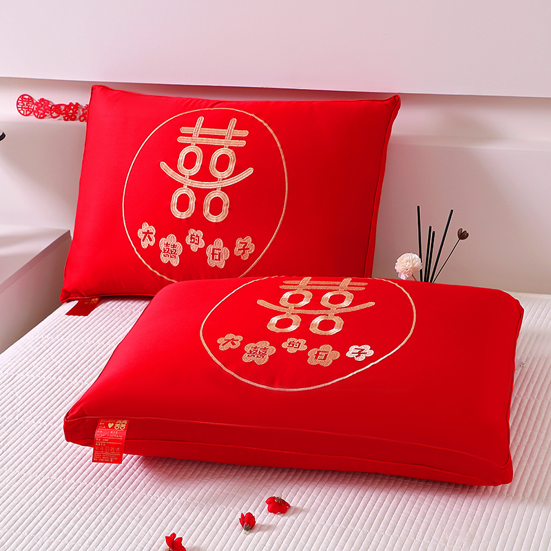 新款大红枕头婚庆枕芯