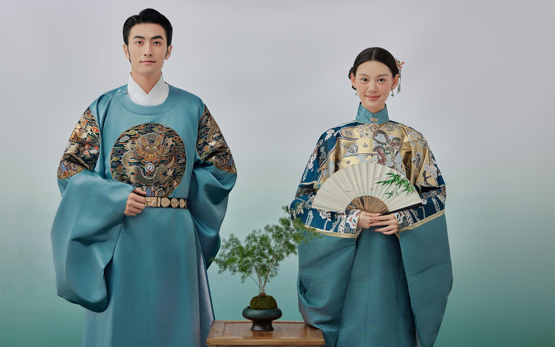【D视觉摄影】中式婚照美学，传统青蓝华裳