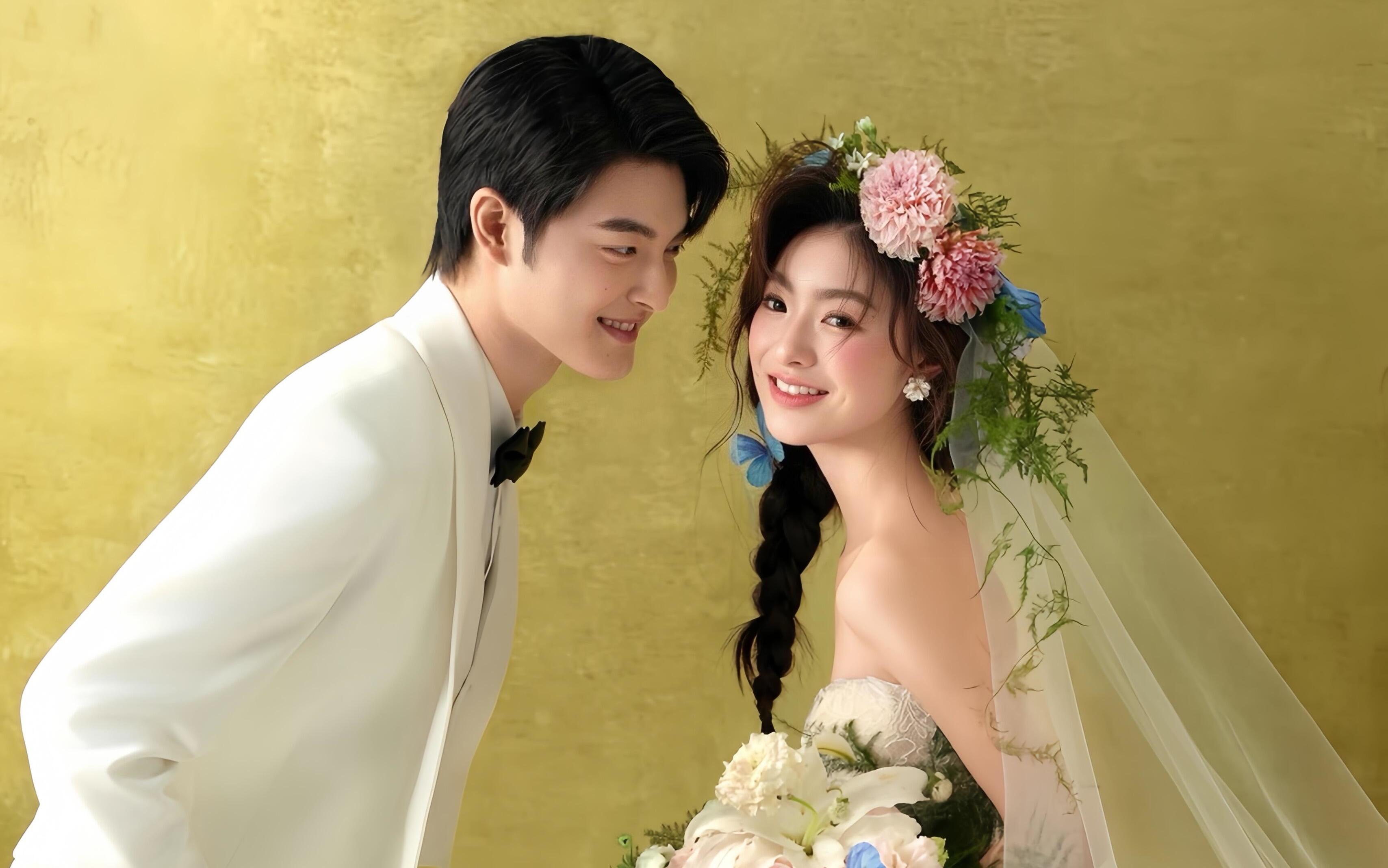 鎏金春日婚纱照，甜到冒泡泡💛