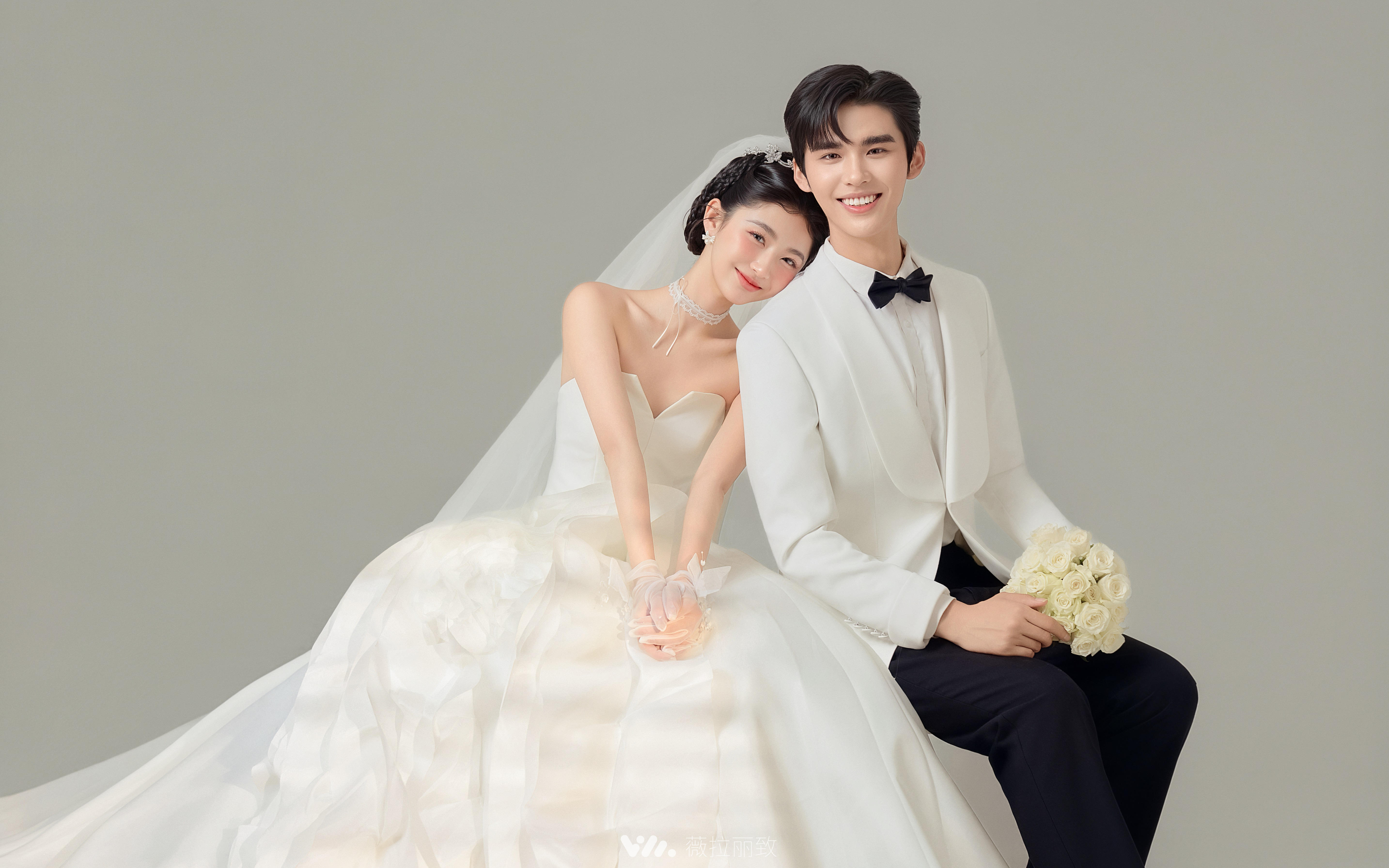 是心动啊💕拍到了少女感满分的韩式婚纱照