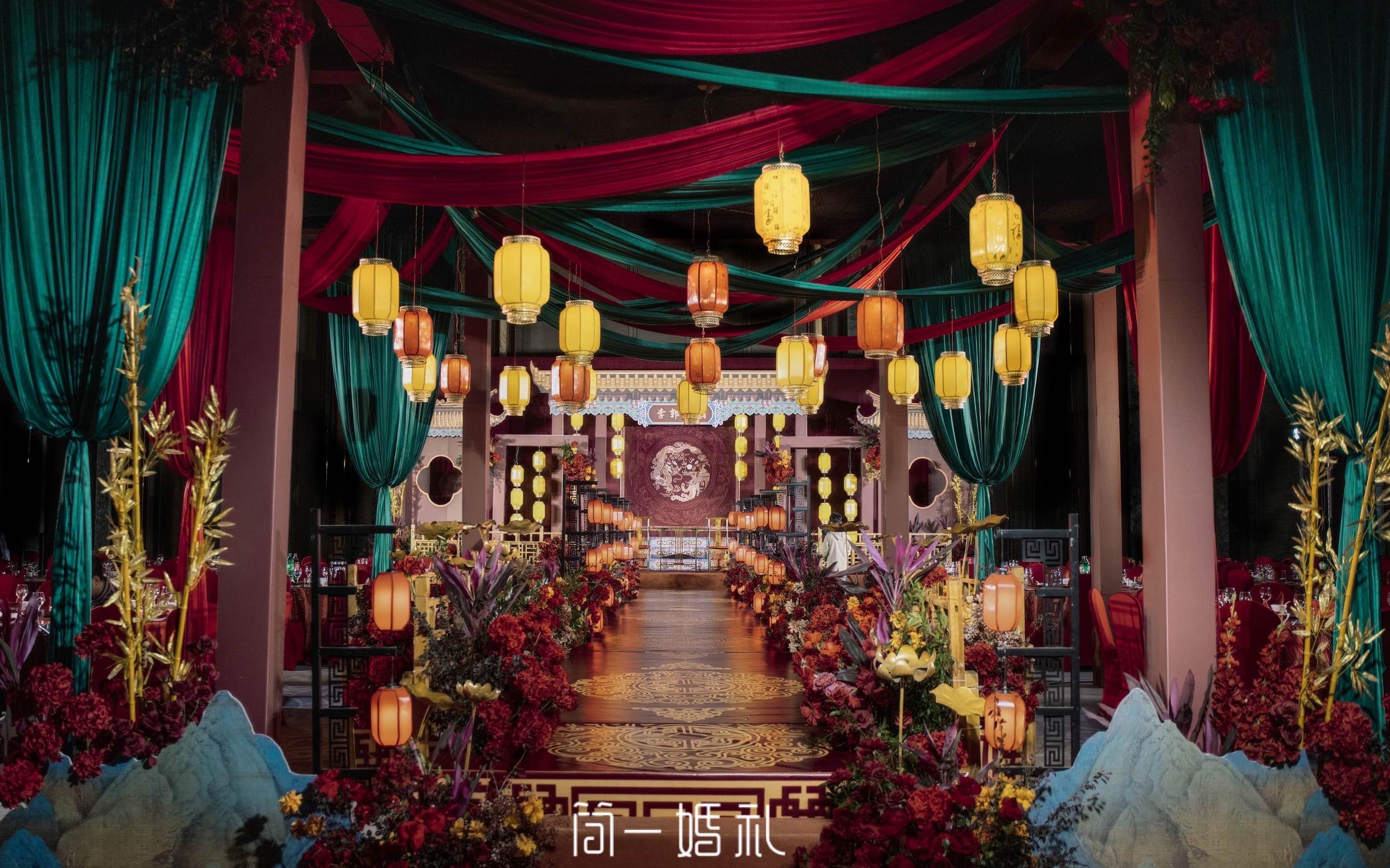 【簡(jiǎn)一婚禮】紅綠色宋制中式婚禮