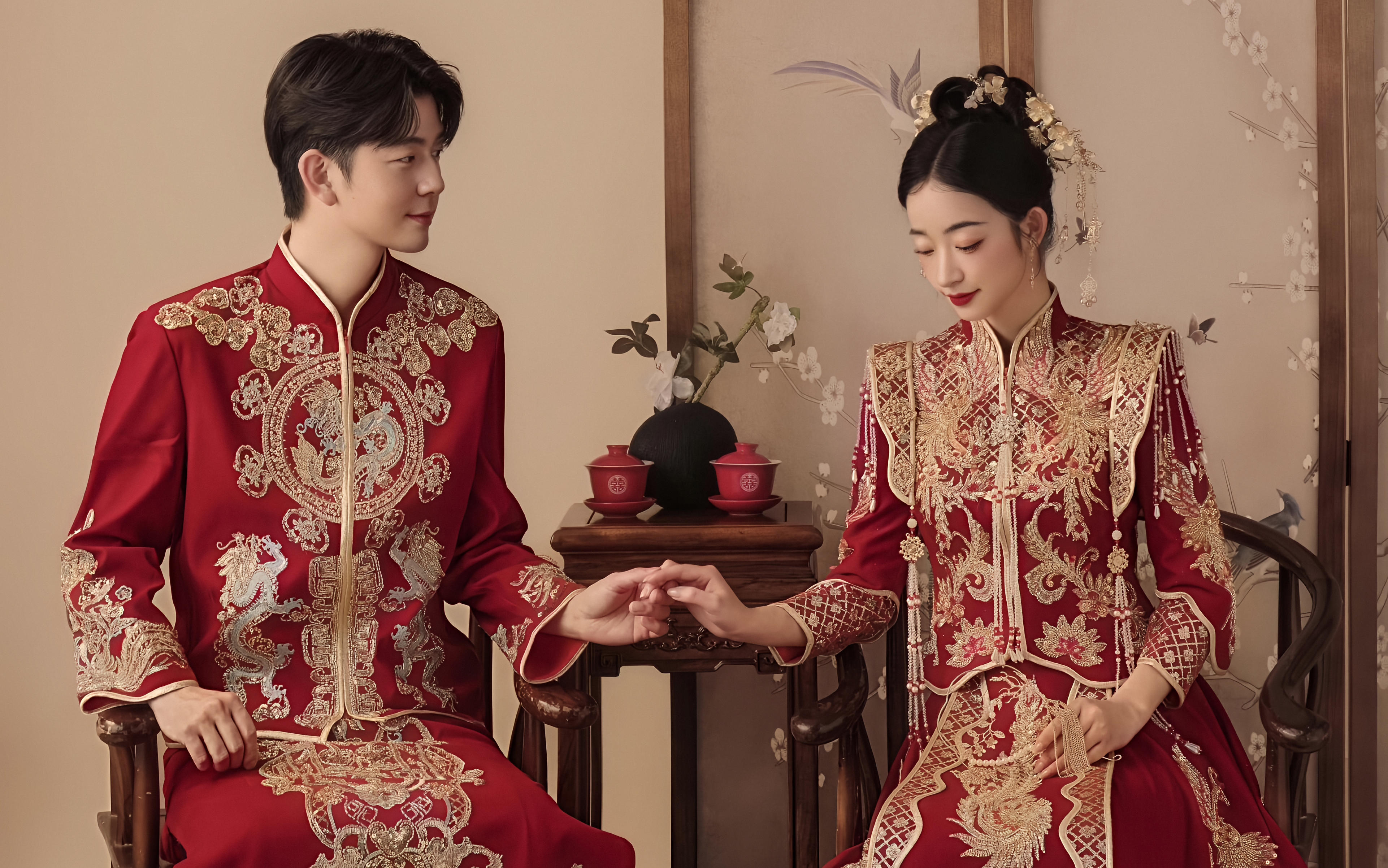 全家都夸的新中式婚纱照❤喜庆甜蜜太好看了