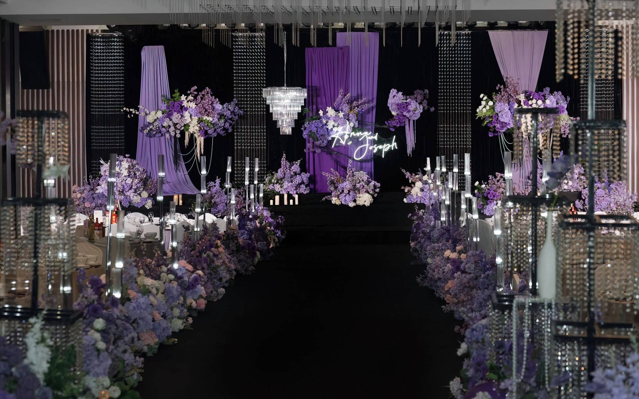【艾诺婚礼】紫色水晶婚礼