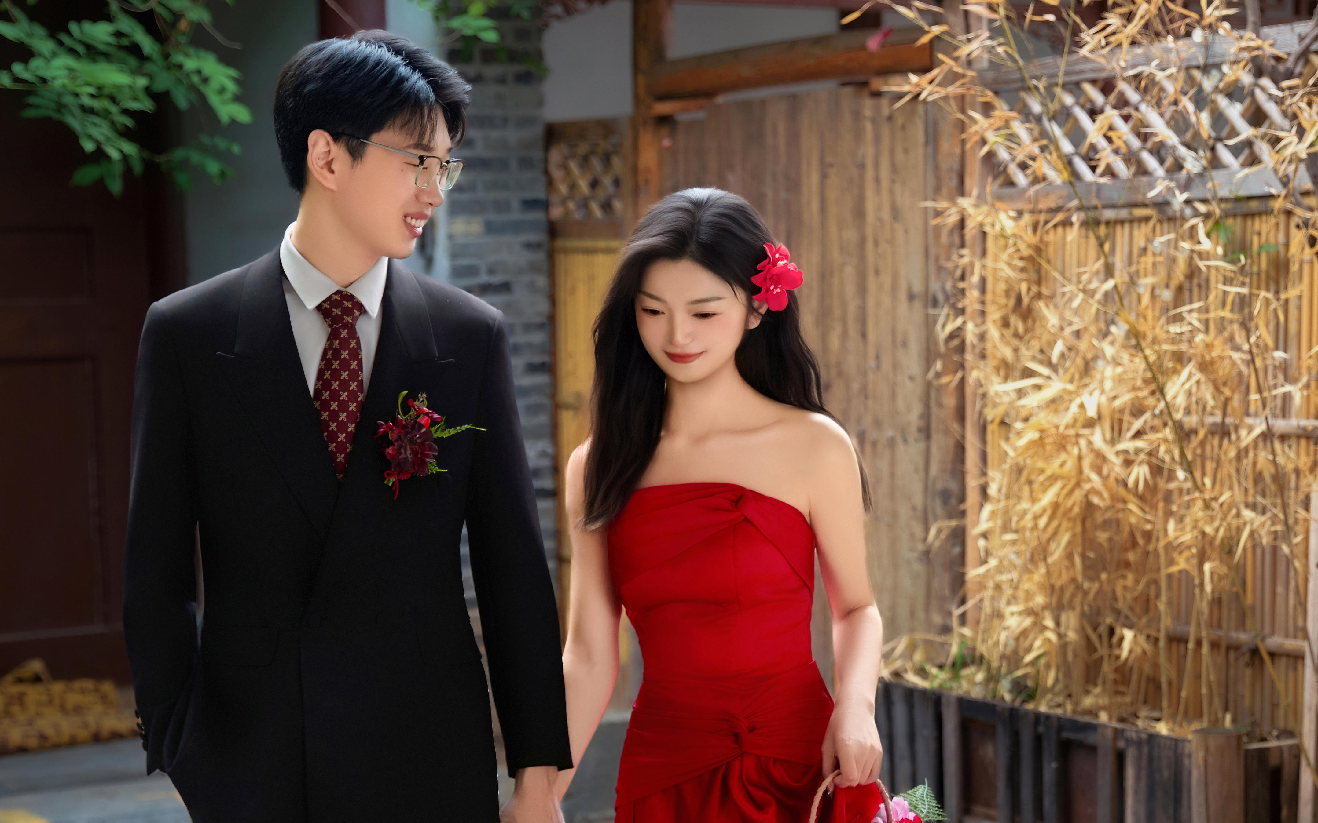客片分享 | 东方•美 庭院风喜嫁婚纱照！
