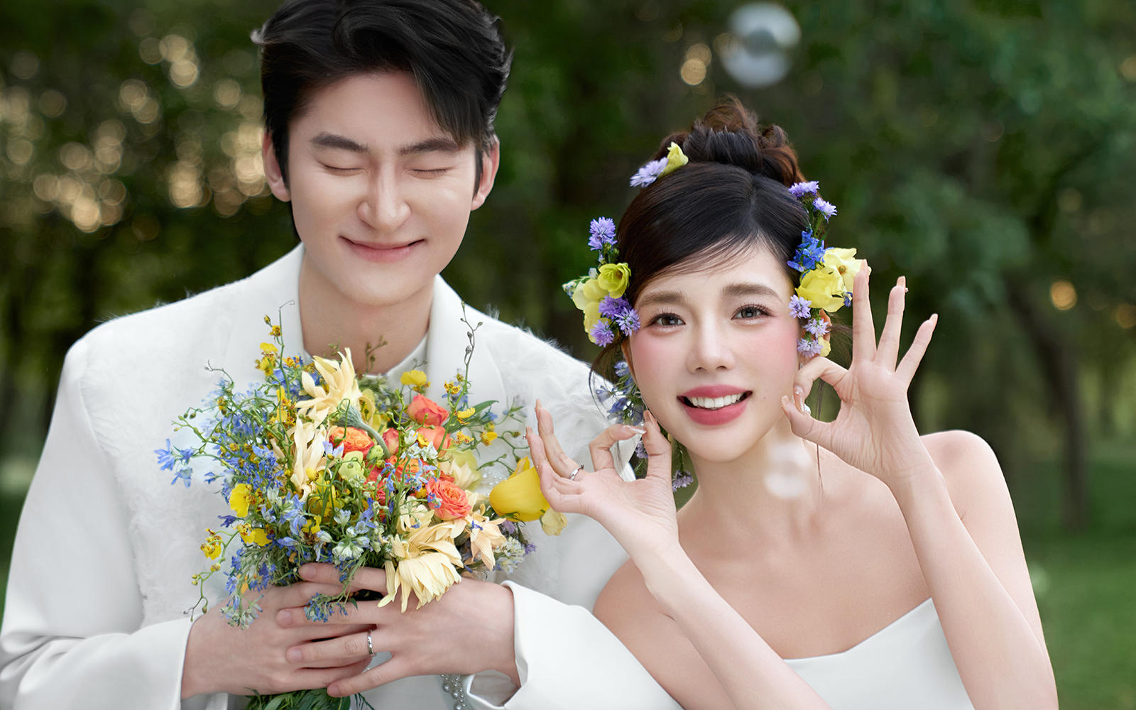 氧氣少女 | 森系婚紗照