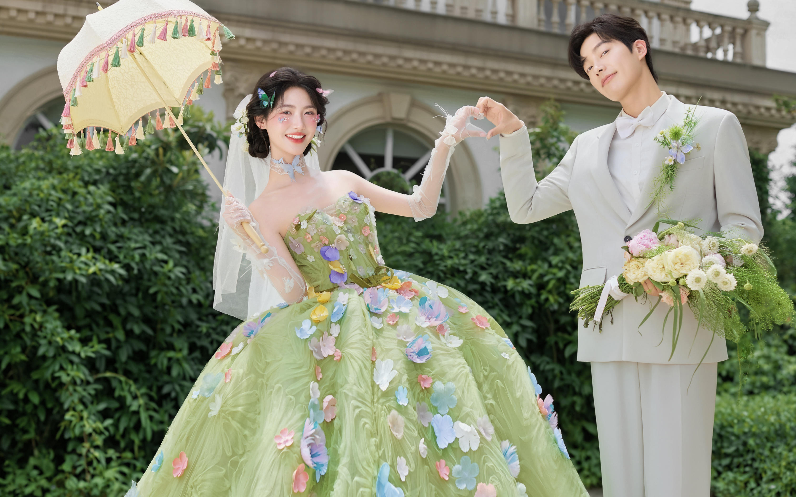 綠野仙蹤，浪漫的草坪森系、城堡風(fēng)格婚紗照風(fēng)格??