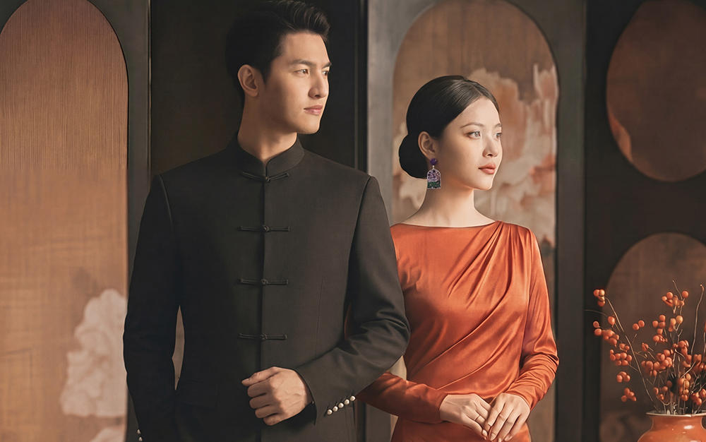 室內(nèi)高級(jí)感中式婚紗照！