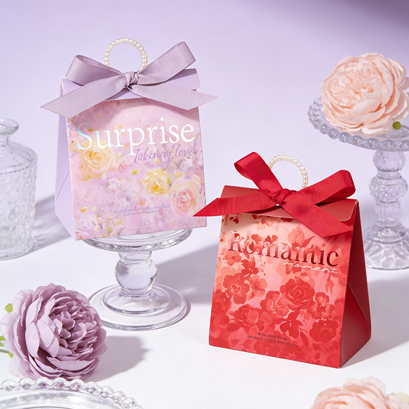 包好发货 大号糖盒10-12颗喜糖成品珍珠圆环款欧式 喜糖+喜糖盒【成品喜糖不支持退换】