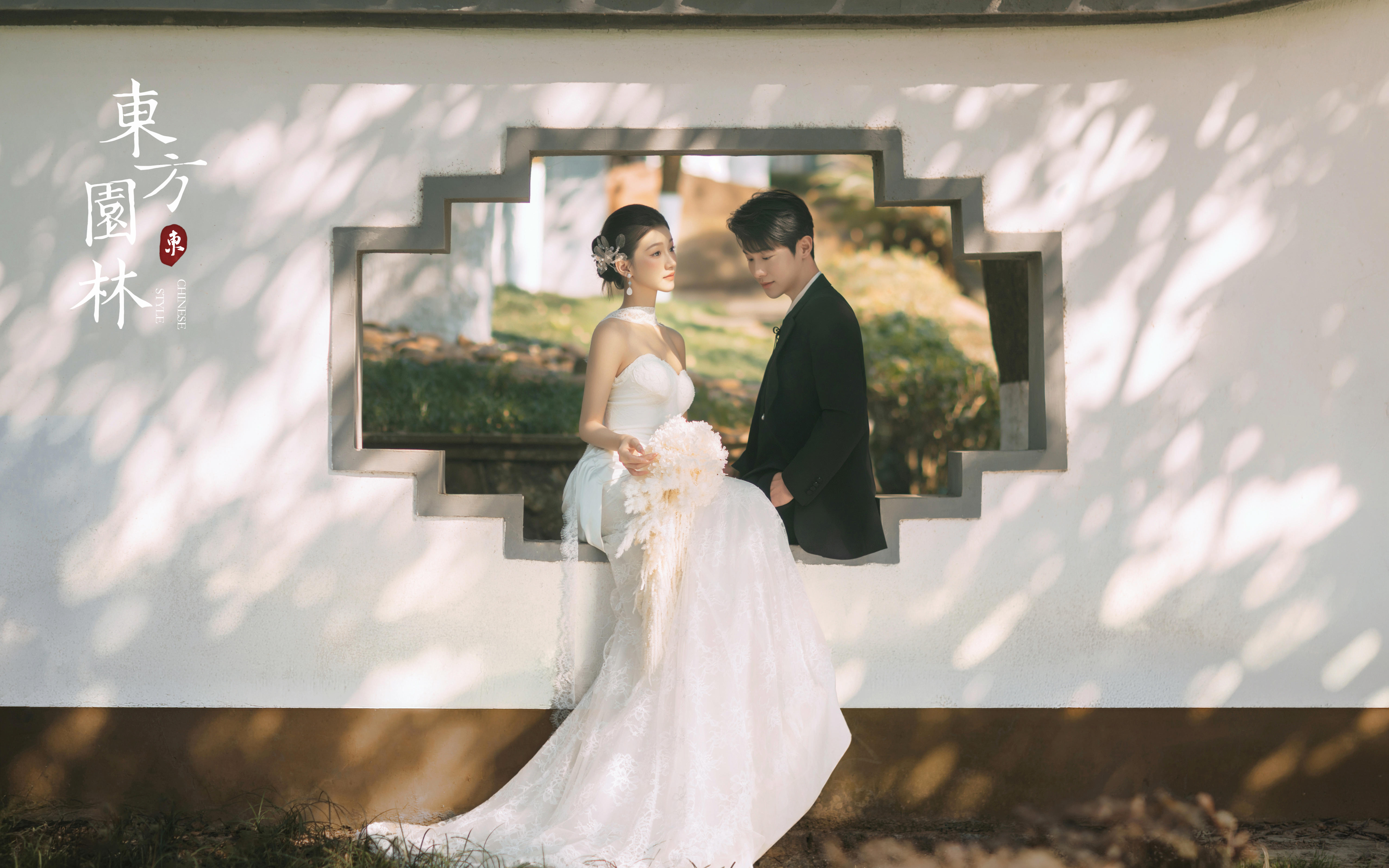 沦陷于中式浪漫✨园林婚纱照美得像一幅画
