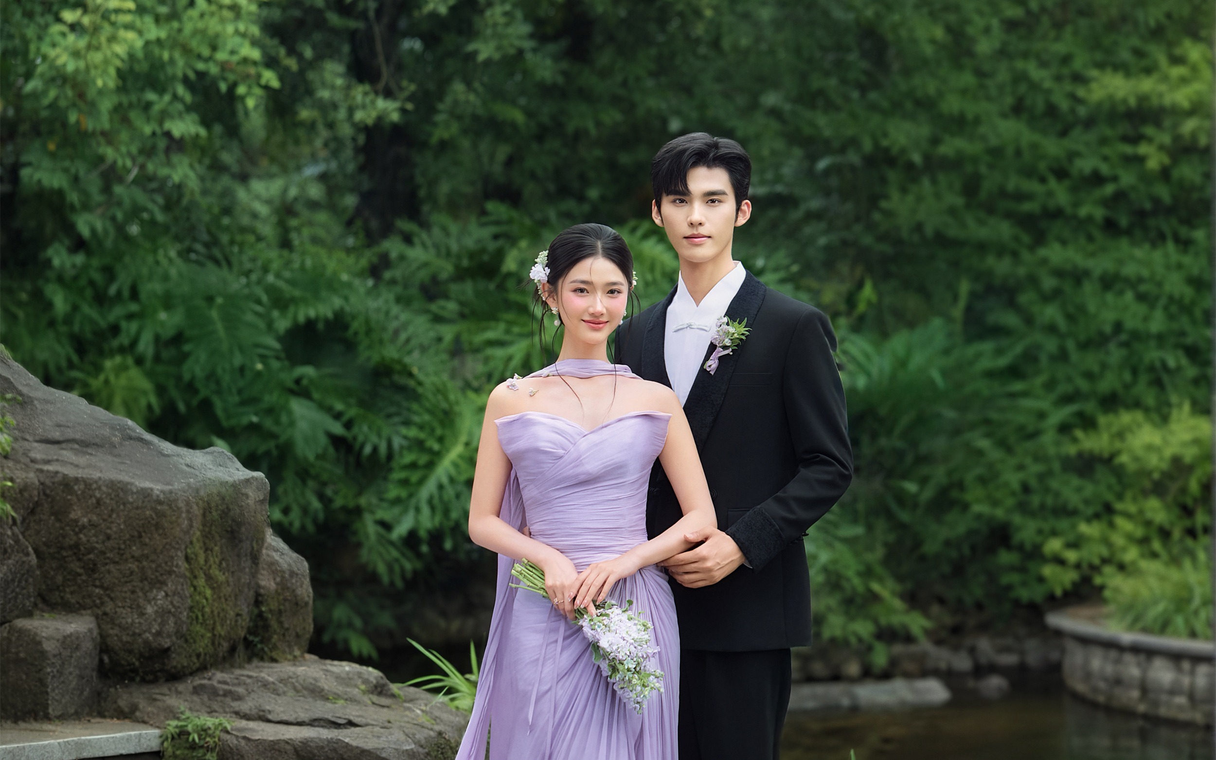 新中式紫纱｜把江南温柔拍进婚纱照里💜