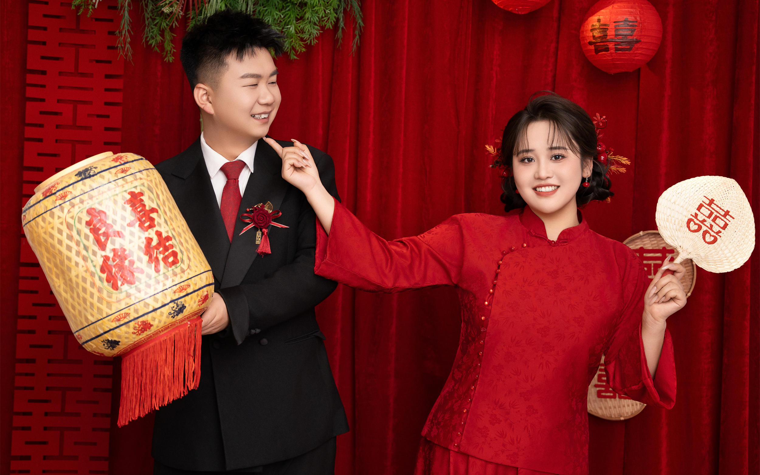 新中式喜嫁風(fēng)，紅紅火火，喜喜慶慶??