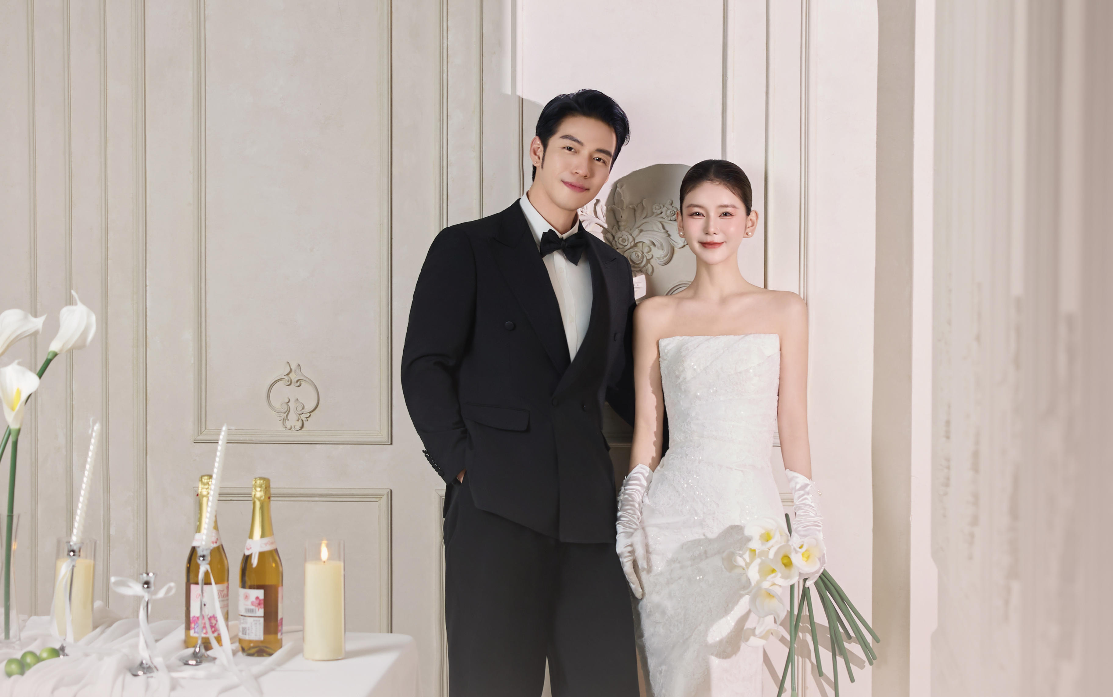 自帶ins感的韓式內(nèi)景婚紗照??氛圍感好絕