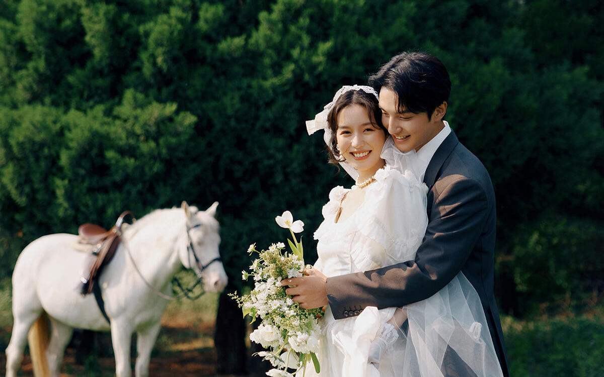 【森系馬場(chǎng)婚紗照】