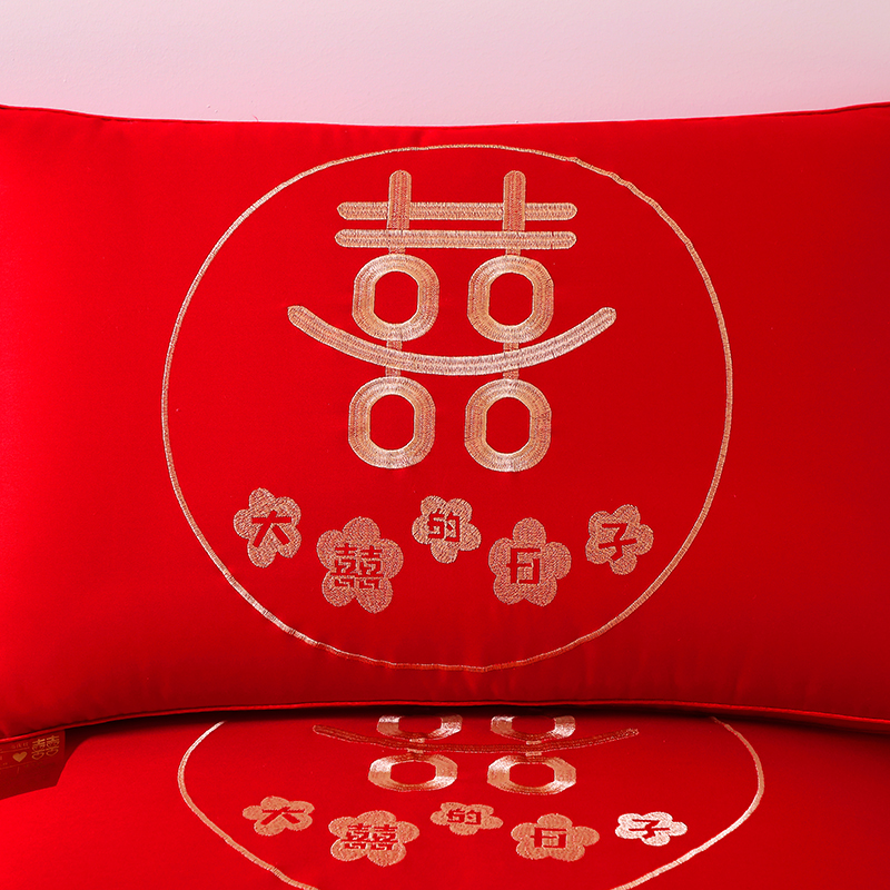 新款大红枕头婚庆枕芯