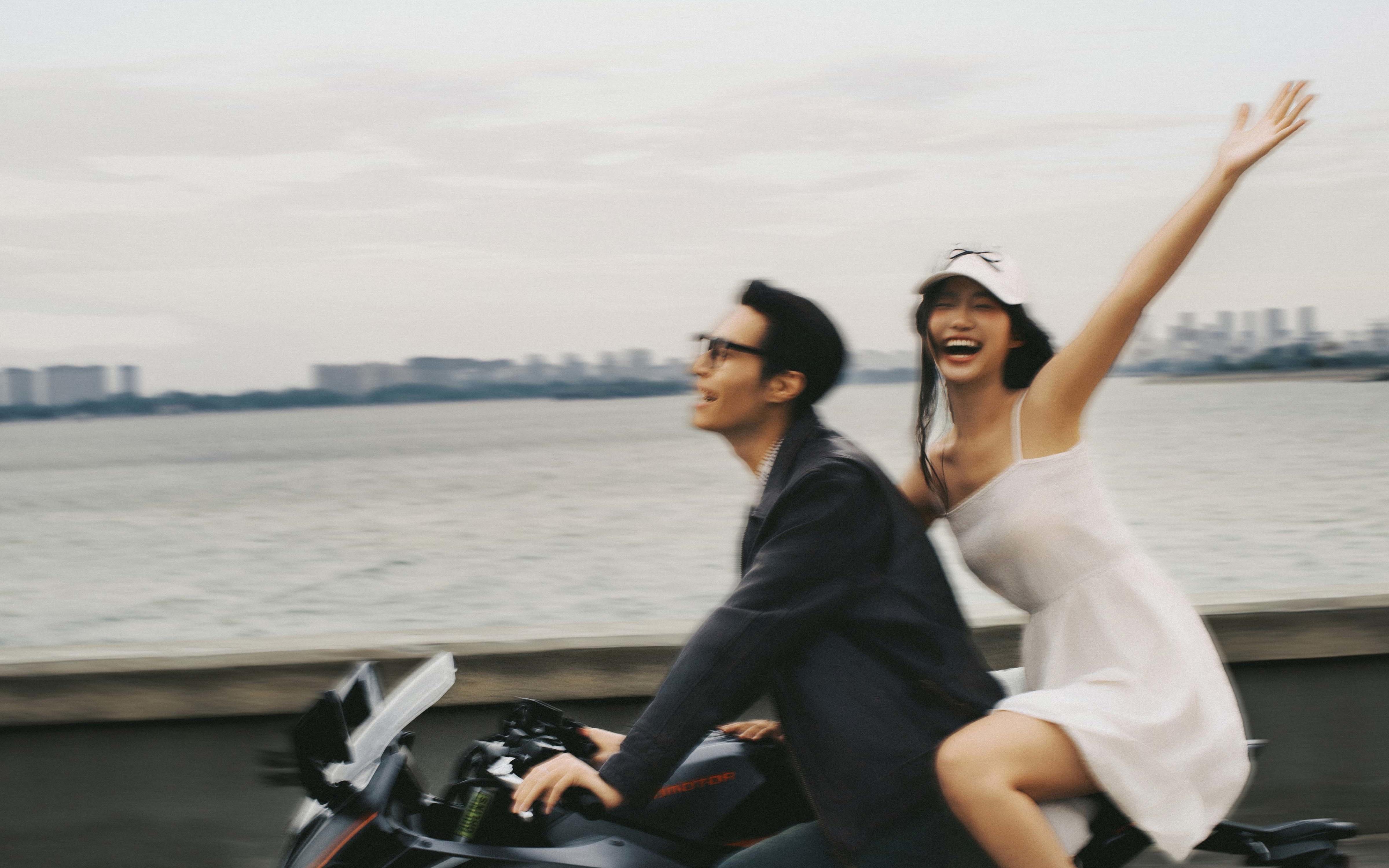 公路婚紗照封神了  永遠為自由而心動