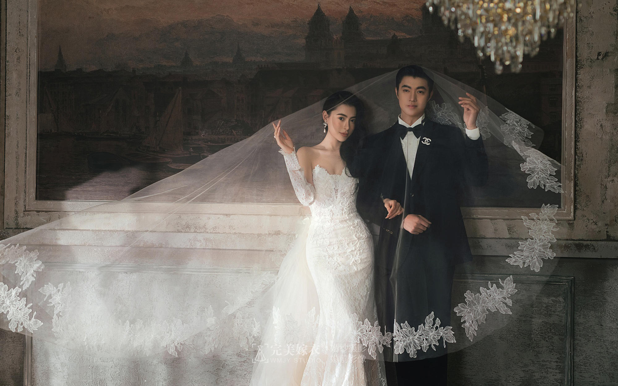 【晶冕婚章】復(fù)古宮廷風(fēng)婚紗照｜把浪漫刻進舊時光里
