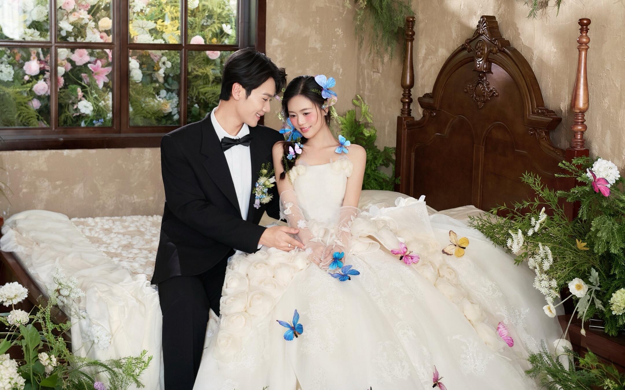 【超梦幻的蝴蝶公主婚纱照】