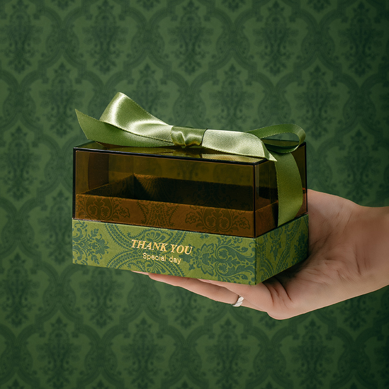轻奢亚克力盒绿色14*9*8.5cm