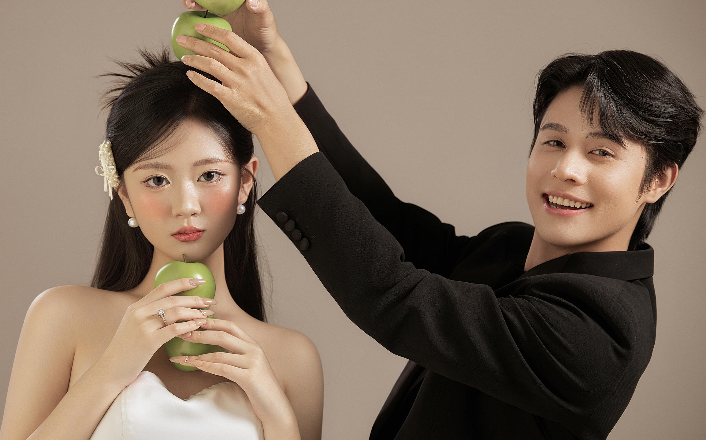 俏皮可爱系婚纱照