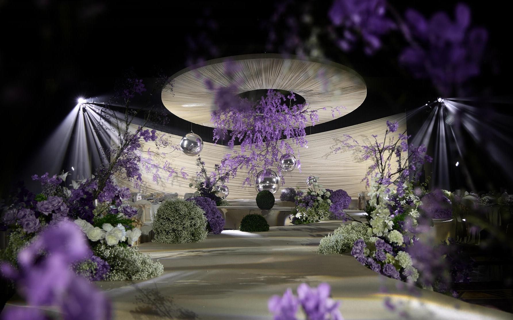 《星落紫屿》星光落于紫色花艺岛屿，浪漫又高级