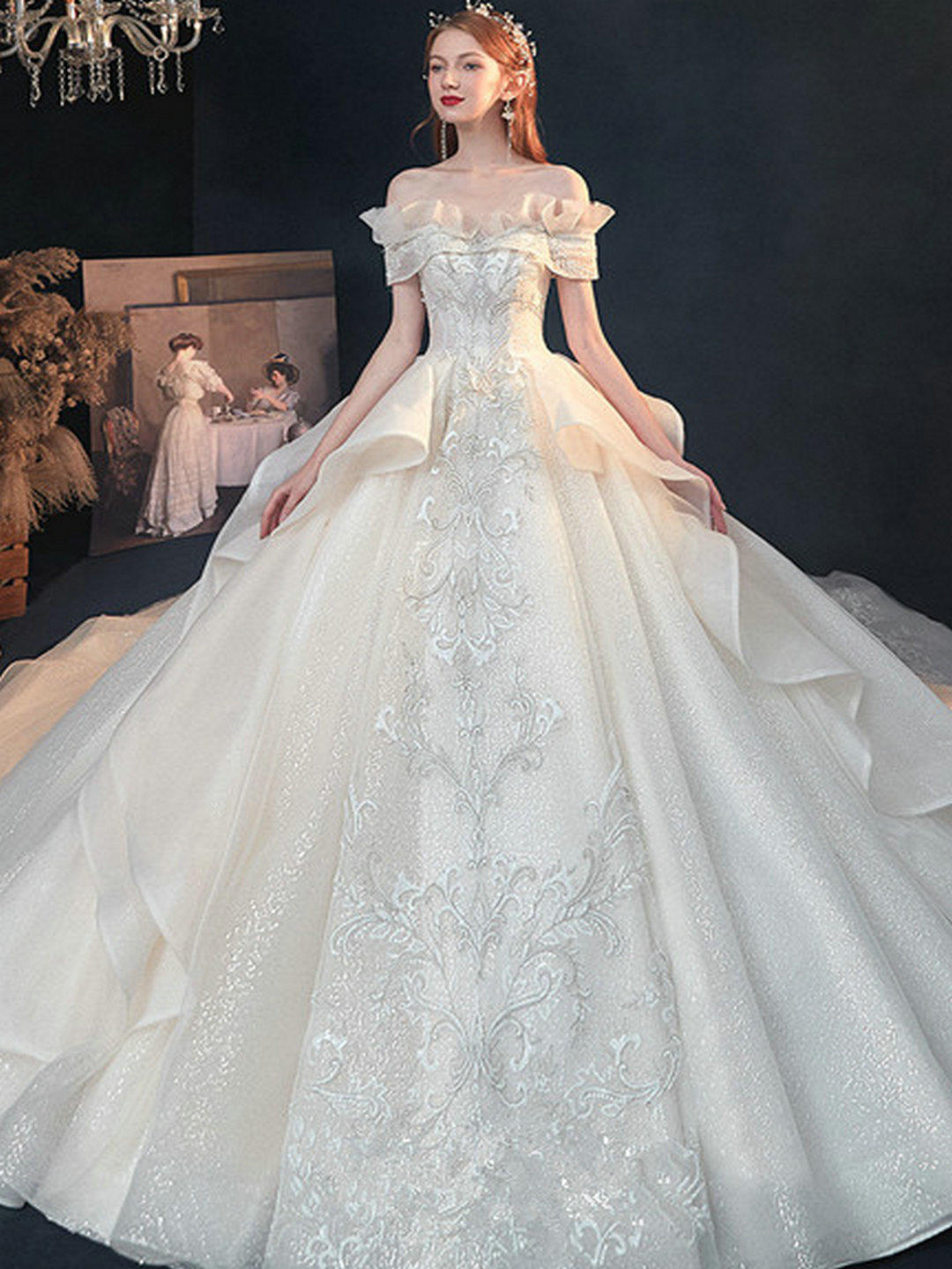 【五一超值款】仪式主婚纱+出门纱+伴娘服3件套