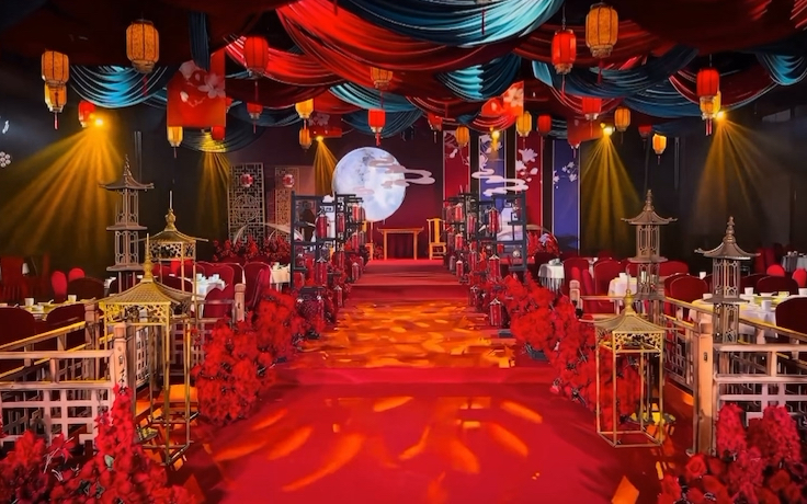 红蓝古韵新中式婚礼