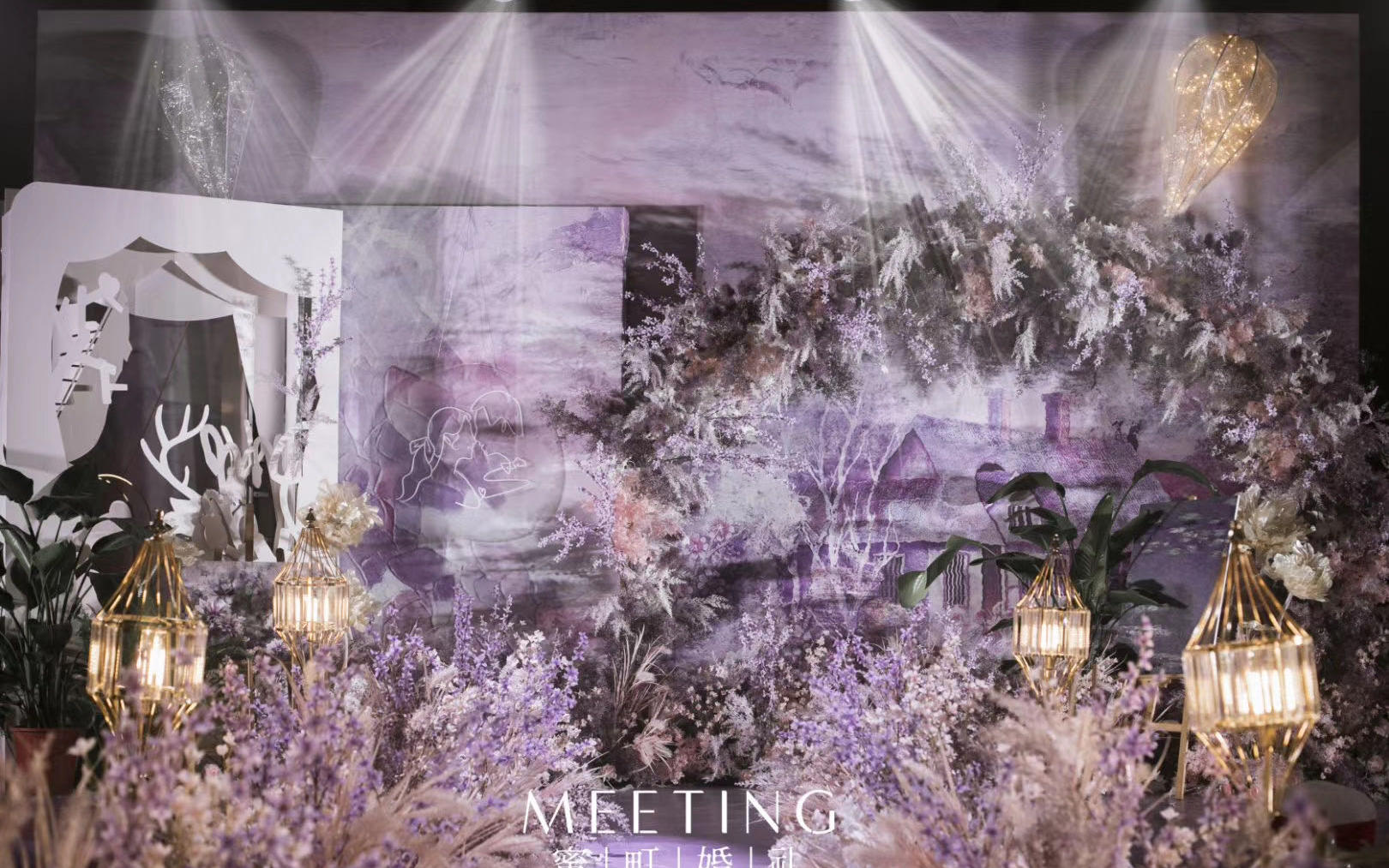 〖一生所爱〗紫色莫奈花园油画风婚礼