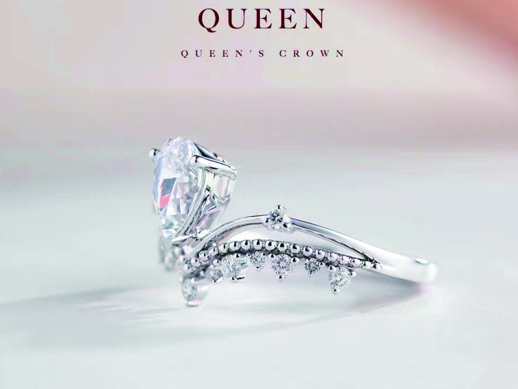 Hengyue 钻戒 女王皇冠