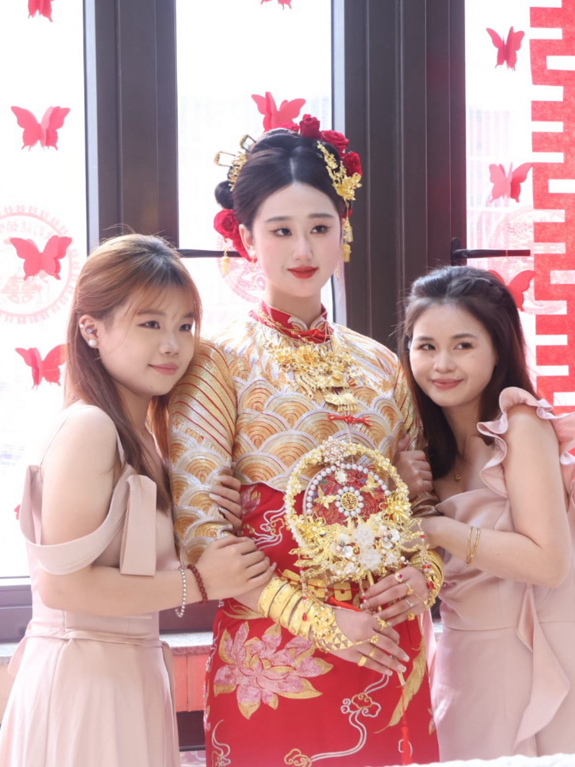 红金秀禾新娘单妆 出阁仪式造型
