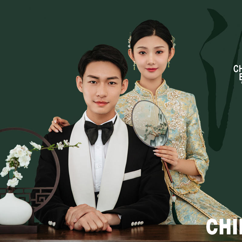 大连惊艳全网的中式婚纱照