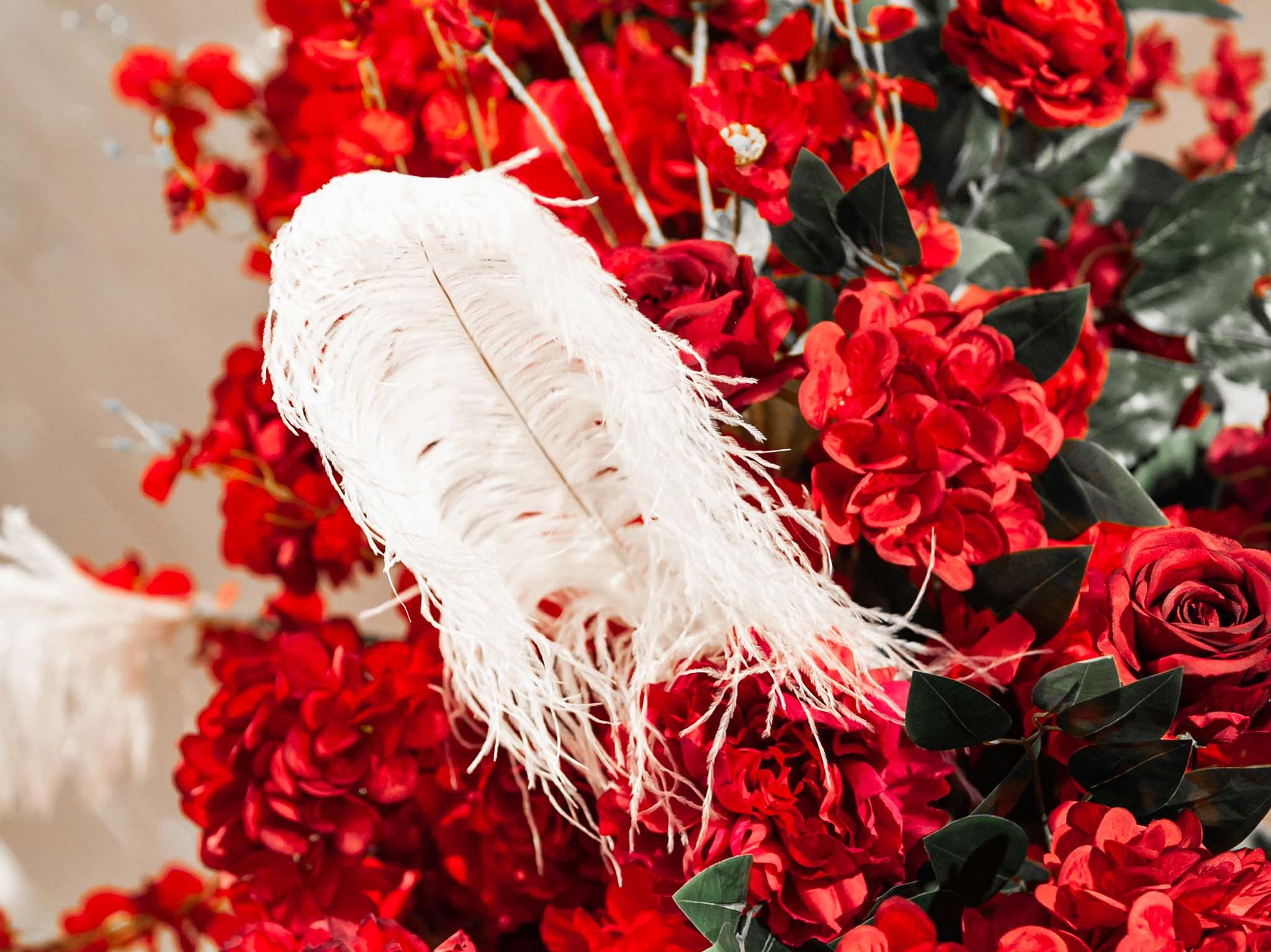 红白色系婚礼，给你不同的视觉体验