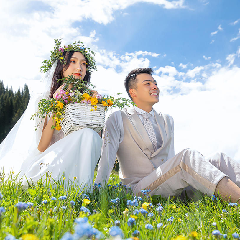 一对一旅拍|赛里木湖+沙漠+薰衣草+白石峰