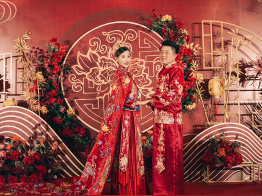 室内（室外）中式婚礼场景布置图