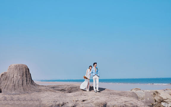 林州唯一婚纱摄影工作室海景旅拍海之恋