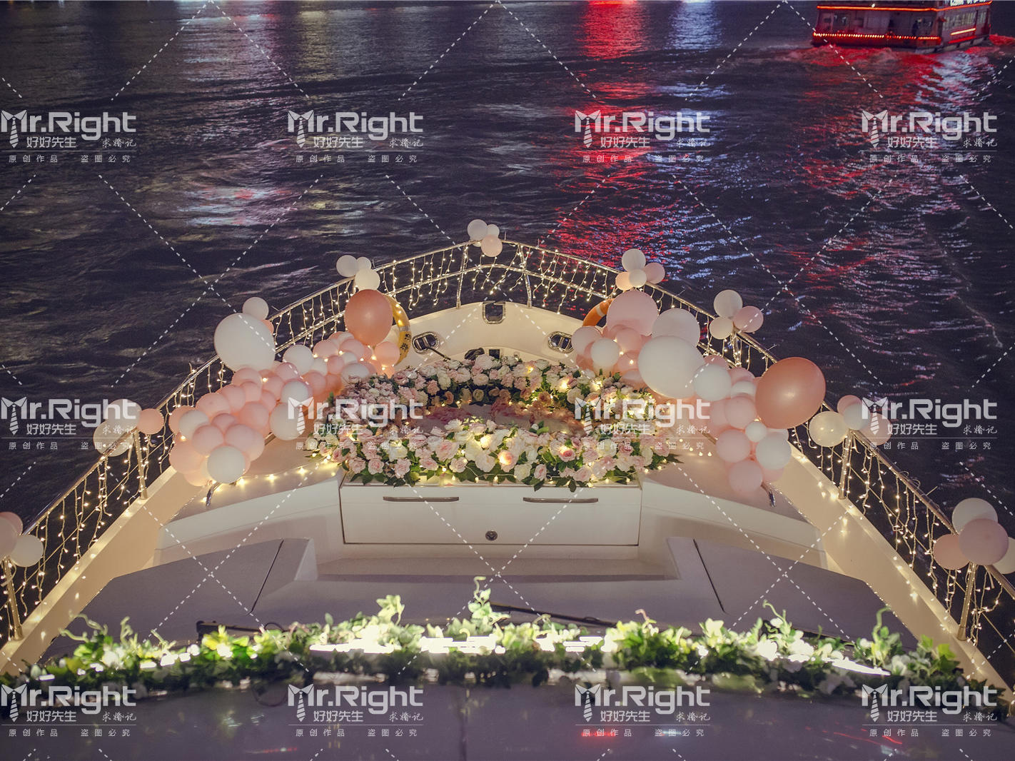 上海特色浪漫游艇求婚策划生日求婚