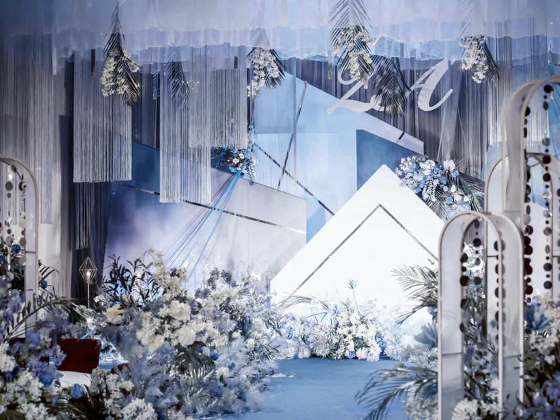 【In诺定制】几何爱言婚礼布置