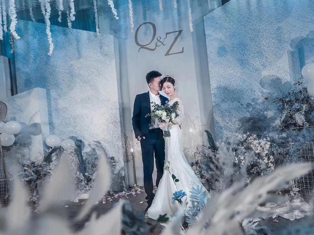 【爱尚你】水蓝色婚礼  人员+布置+四大金刚