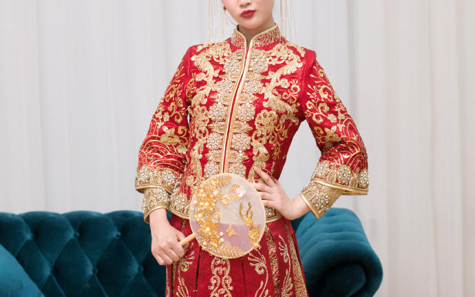 经典重手工进口印度丝马来褂