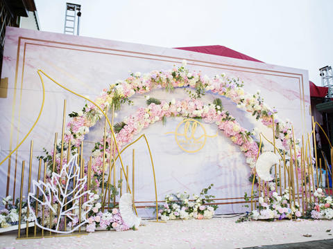 #吉美婚礼#东山岛大棚粉色梦幻主题婚礼“初心”