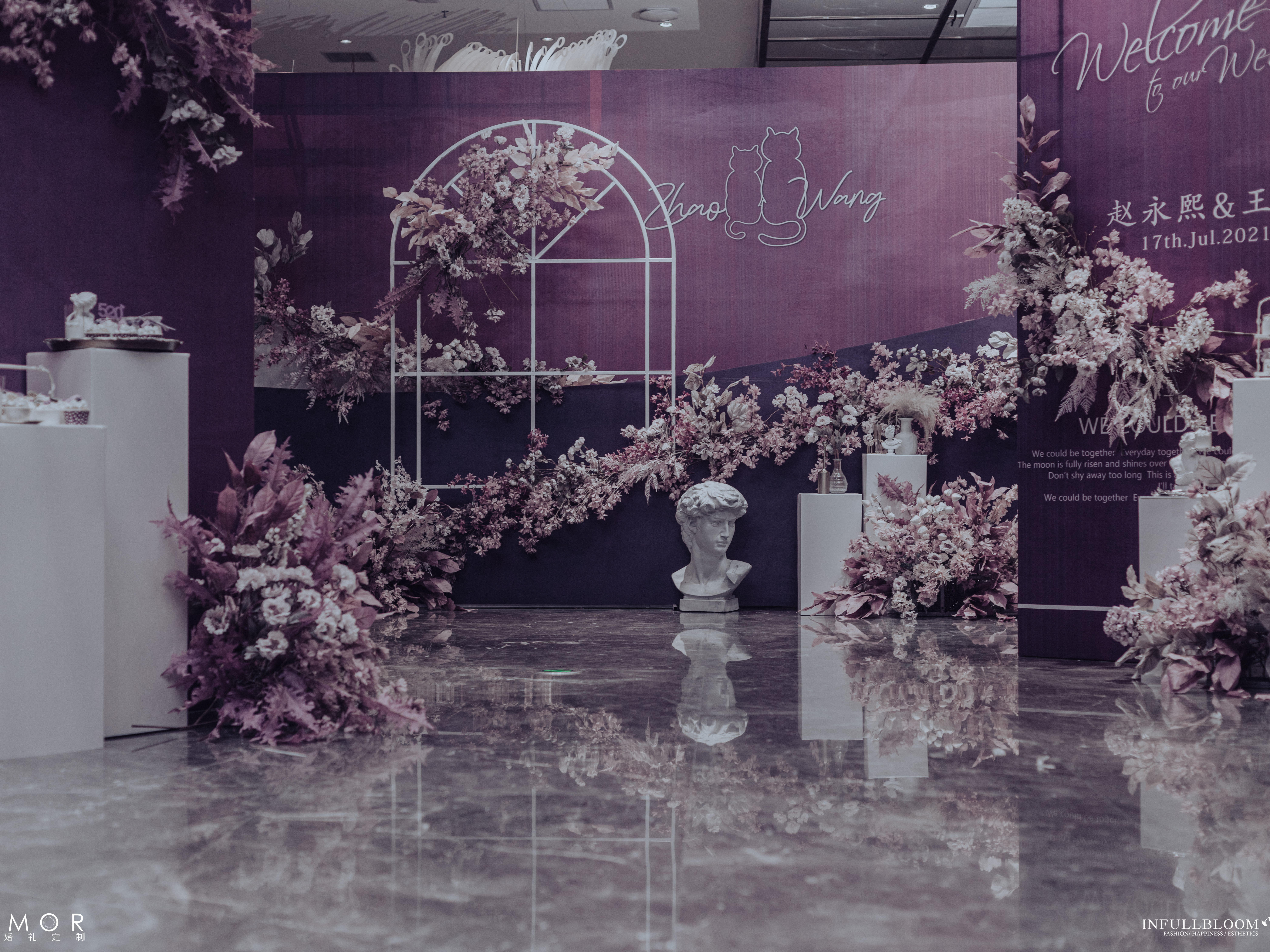 【MIAMOR】粉紫調(diào)的溫柔與浪漫 西式婚禮