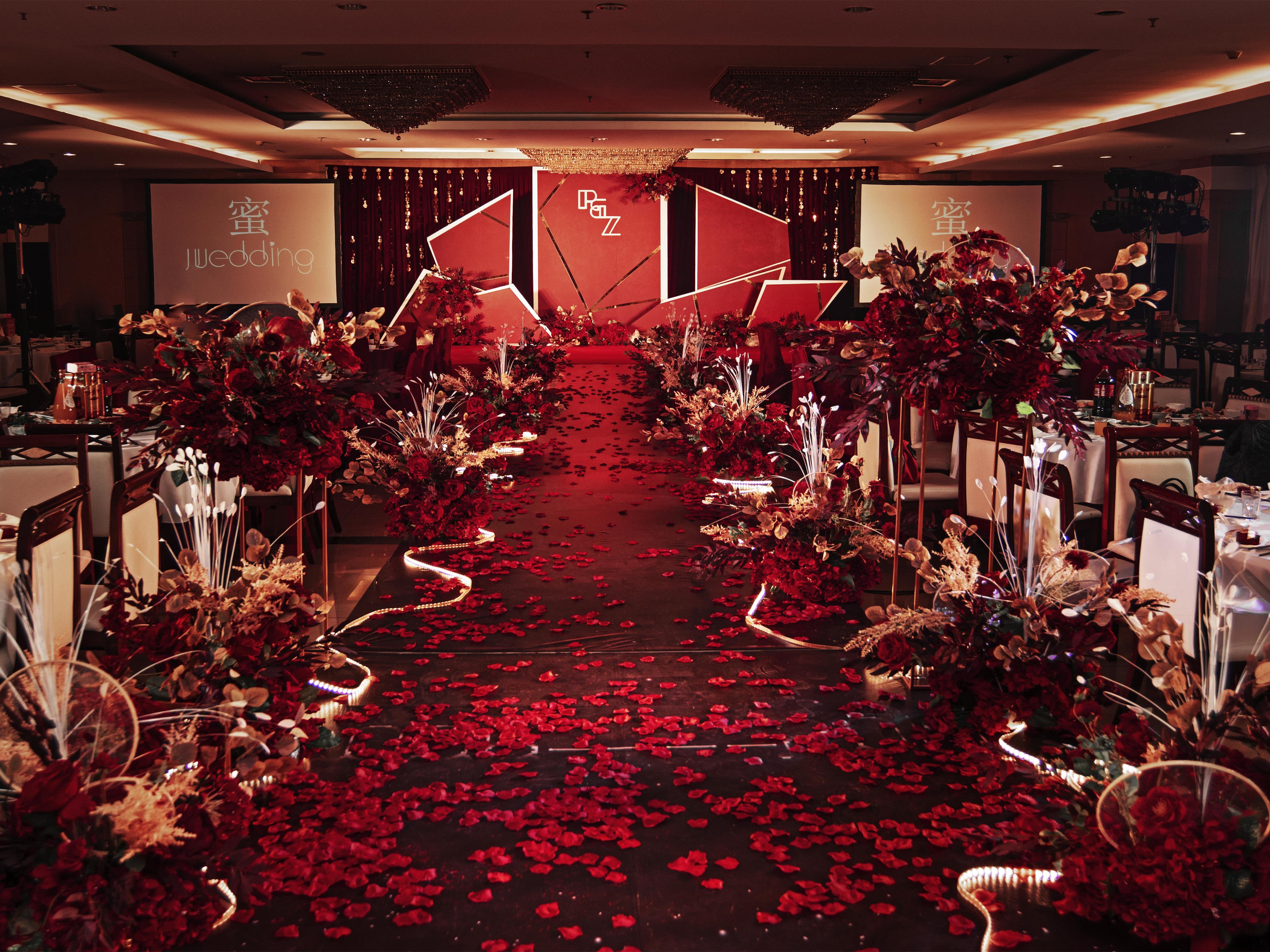 酒红色简约风、四大全含/送投影