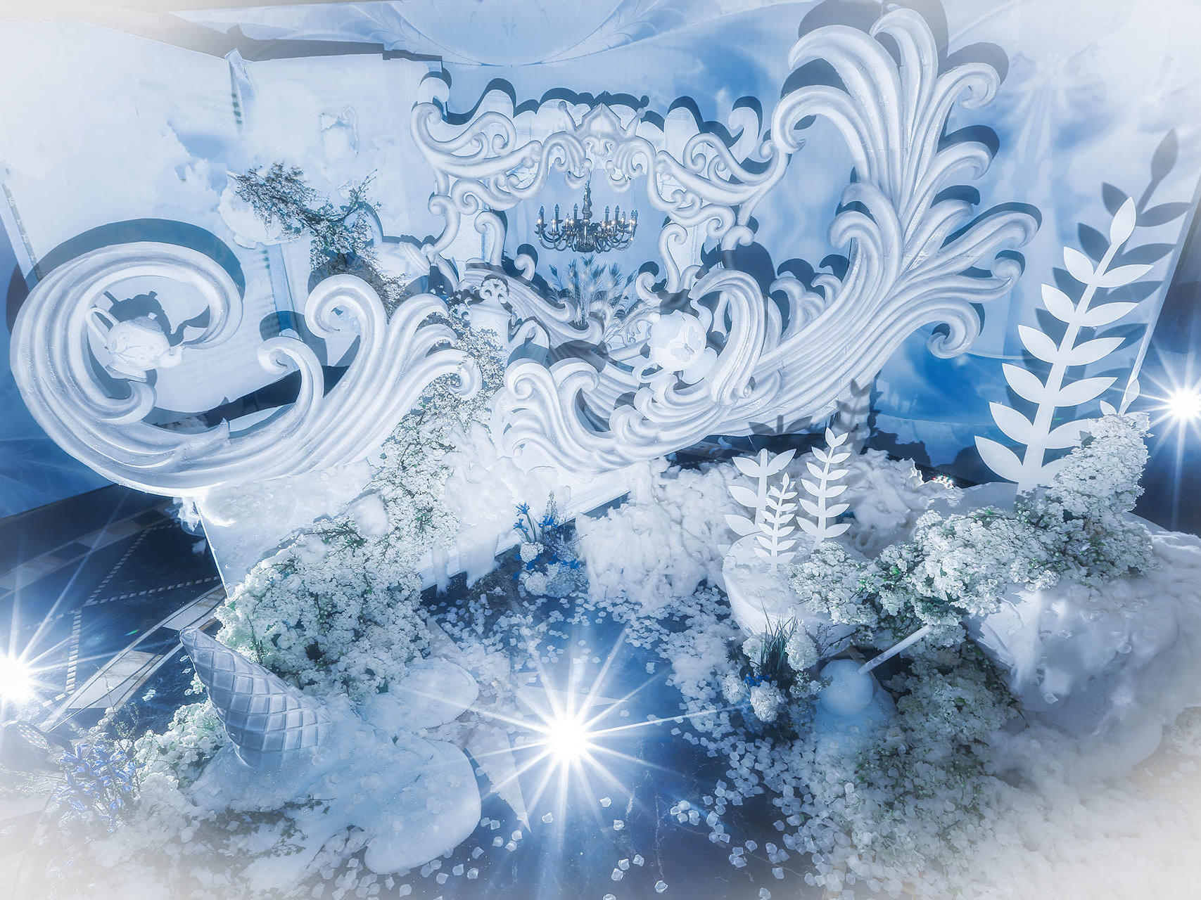 蓝色冰雪主题婚礼《白雪公主》